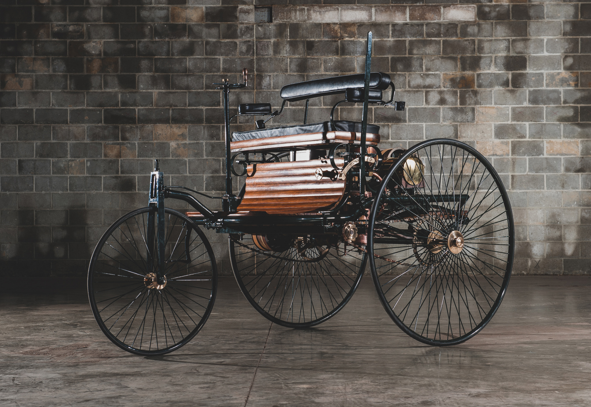 1886 Benz Patent Motorwagen Replica offered at RM Sotheby’s The Guyton Collection live auction 2019